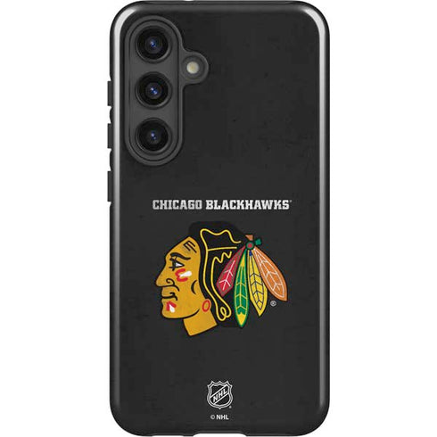 NHL Chicago Blackhawks Distressed Galaxy S25 Impact Case
