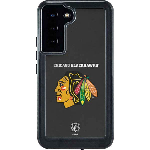 NHL Chicago Blackhawks Distressed Galaxy S24 Plus Waterproof Case