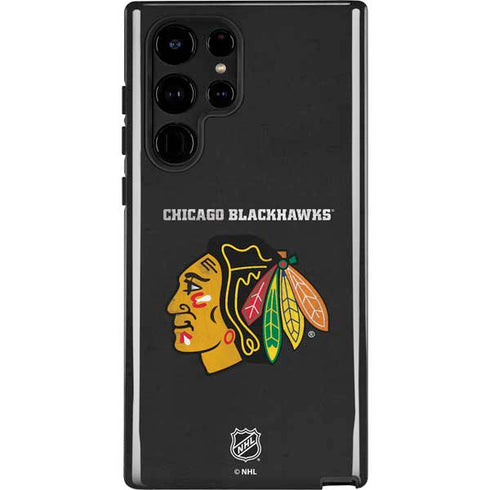 NHL Chicago Blackhawks Distressed Galaxy S25 Ultra Impact Case