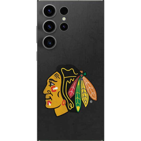 NHL Chicago Blackhawks Distressed Galaxy S25 Ultra Skin