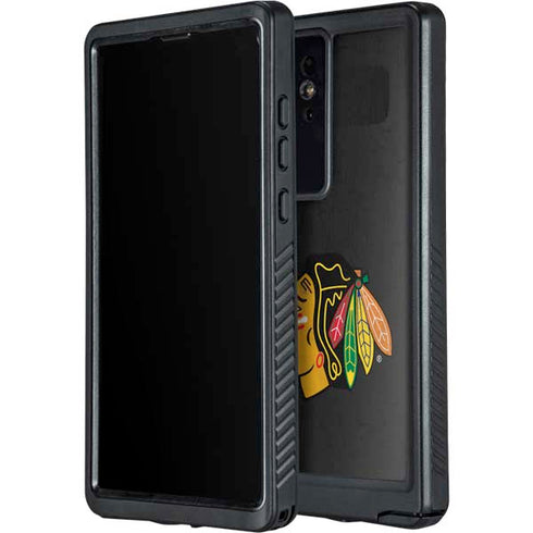 NHL Chicago Blackhawks Distressed Galaxy S24 Ultra Waterproof Case