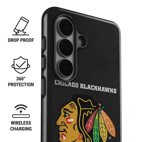 NHL Chicago Blackhawks Distressed Galaxy S26 Impact Case