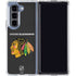 NHL Chicago Blackhawks Distressed Galaxy Z Fold5 5G Clear Case