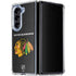NHL Chicago Blackhawks Distressed Galaxy Z Fold5 5G Clear Case