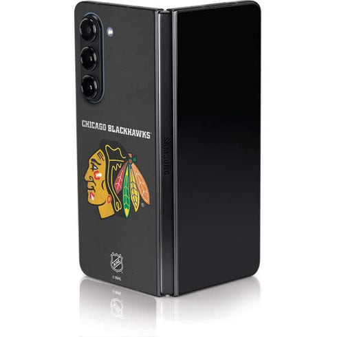 NHL Chicago Blackhawks Distressed Galaxy Z Fold5 5G Skin