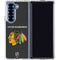 NHL Chicago Blackhawks Distressed Galaxy Z Fold7 Clear Case