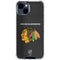 NHL Chicago Blackhawks Distressed iPhone 15 Clear Case