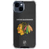 NHL Chicago Blackhawks Distressed iPhone 15 Clear Case