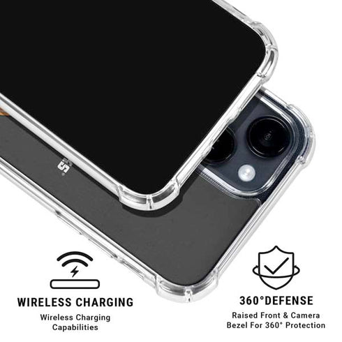 NHL Chicago Blackhawks Distressed iPhone 15 Clear Case