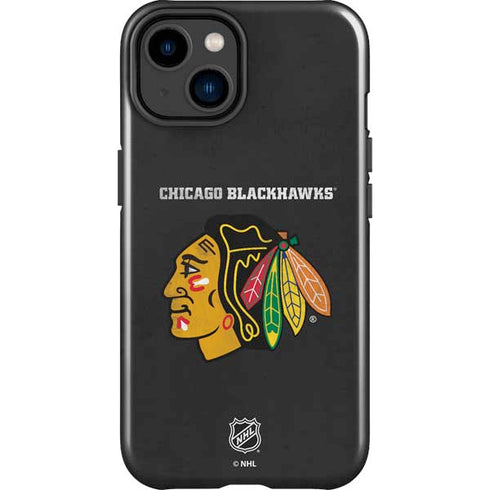 NHL Chicago Blackhawks Distressed iPhone 15 Impact Case