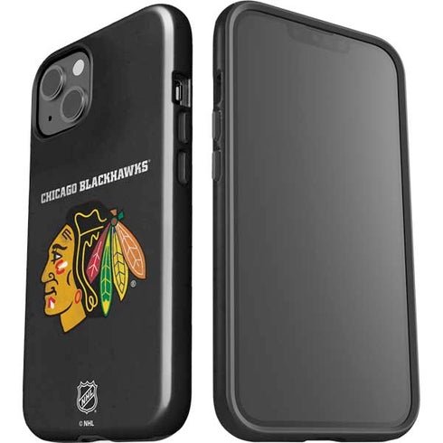 NHL Chicago Blackhawks Distressed iPhone 15 Impact Case
