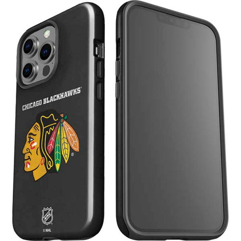 NHL Chicago Blackhawks Distressed iPhone 15 Pro Impact Case