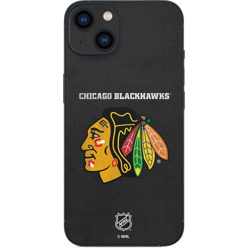 NHL Chicago Blackhawks Distressed iPhone 15 Skin