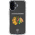 NHL Chicago Blackhawks Distressed iPhone 16 Clear Case