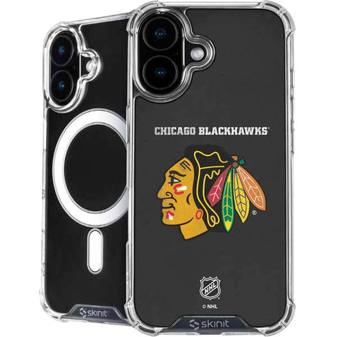 NHL Chicago Blackhawks Distressed iPhone 16 MagSafe Case