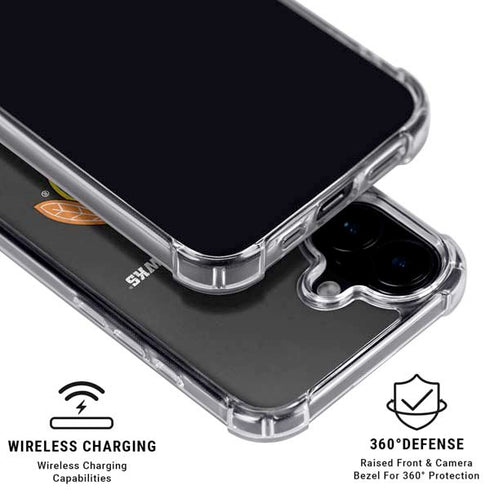 NHL Chicago Blackhawks Distressed iPhone 16 Plus Clear Case