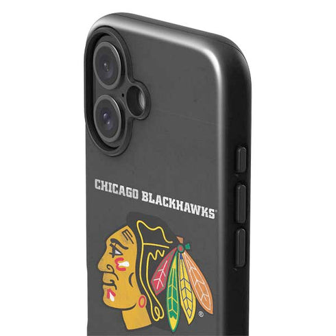 NHL Chicago Blackhawks Distressed iPhone 16 Plus Impact Case