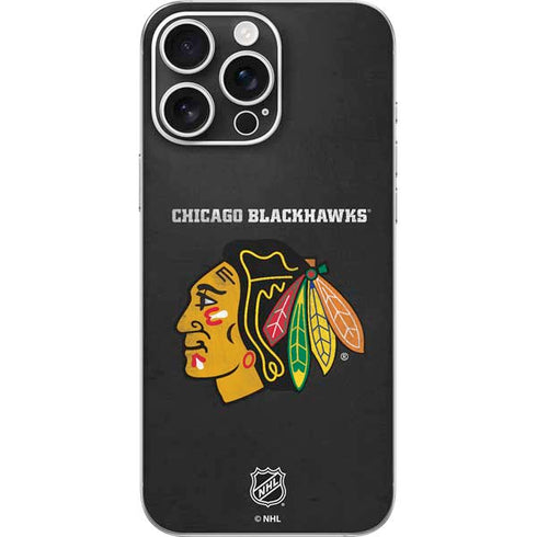 NHL Chicago Blackhawks Distressed iPhone 16 Pro Max Skin