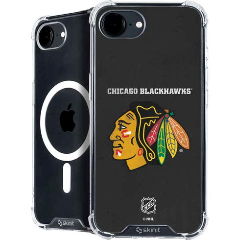 NHL Chicago Blackhawks Distressed iPhone 16e MagSafe Case