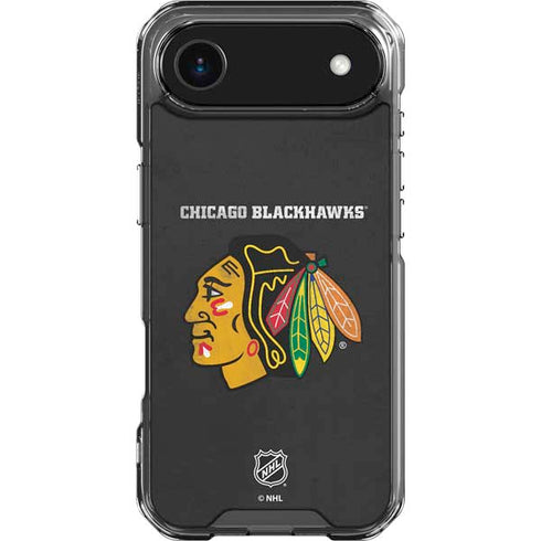 NHL Chicago Blackhawks Distressed iPhone 17 Air Clear Case
