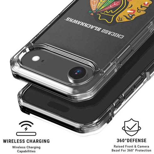 NHL Chicago Blackhawks Distressed iPhone 17 Air Clear Case