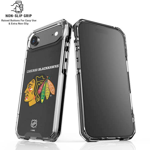 NHL Chicago Blackhawks Distressed iPhone 17 Air Clear Case