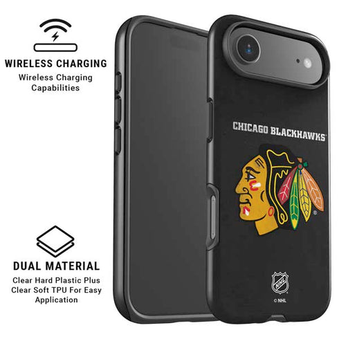 NHL Chicago Blackhawks Distressed iPhone 17 Air Magsafe Impact Case