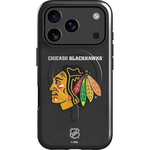NHL Chicago Blackhawks Distressed iPhone 17 Pro Max Magsafe Impact Case