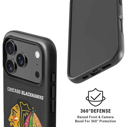 NHL Chicago Blackhawks Distressed iPhone 17 Pro Max Magsafe Impact Case