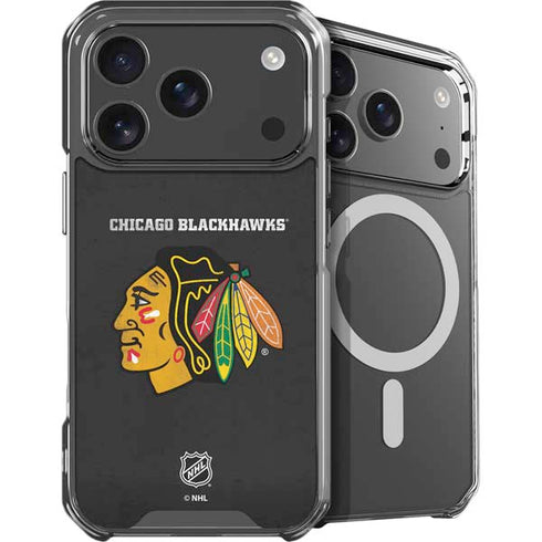 NHL Chicago Blackhawks Distressed iPhone 18 Pro Max MagSafe Case