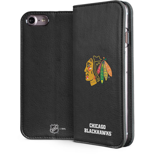 NHL Chicago Blackhawks Distressed iPhone 8 Folio Case