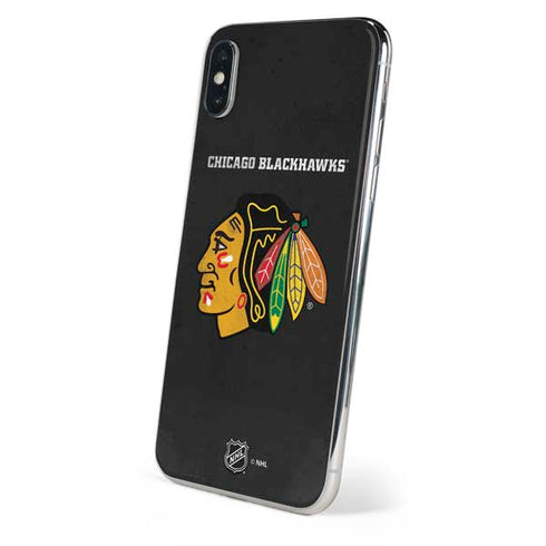 NHL Chicago Blackhawks Distressed iPhone XS Skin