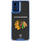 NHL Chicago Blackhawks Distressed Moto G 5G (2024) Clear Case