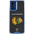 NHL Chicago Blackhawks Distressed Moto G 5G (2024) Clear Case