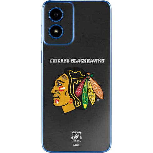 NHL Chicago Blackhawks Distressed Moto G Play 4G (2024) Skin
