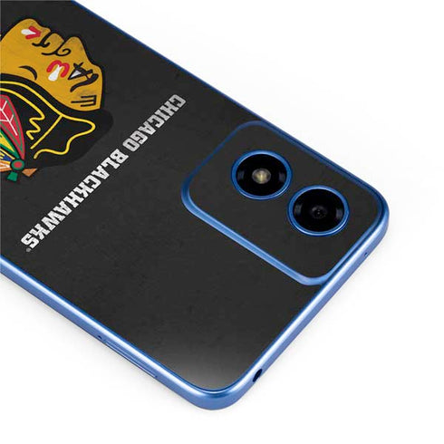 NHL Chicago Blackhawks Distressed Moto G Play 4G (2024) Skin