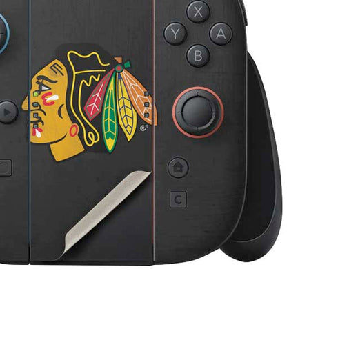 NHL Chicago Blackhawks Distressed Nintendo Switch 2 (2025) Joy-Con Controller Skin