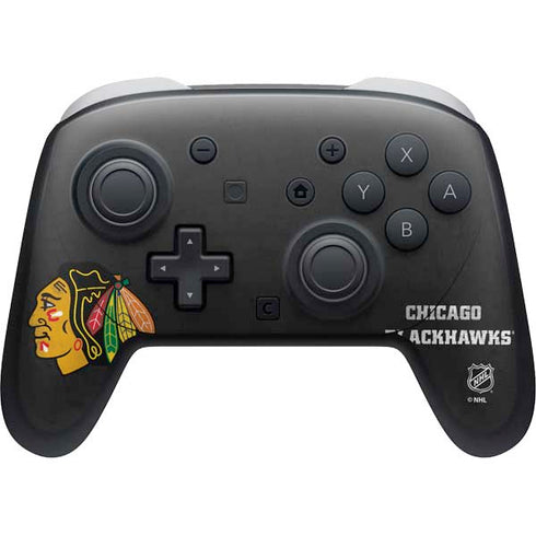 NHL Chicago Blackhawks Distressed Nintendo Switch 2 (2025) Pro Controller Skin