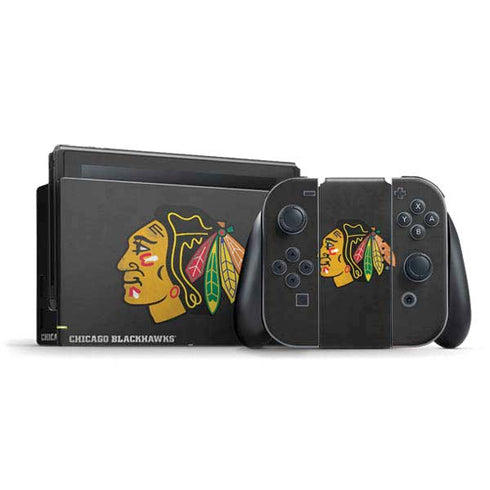 NHL Chicago Blackhawks Distressed Nintendo Switch Bundle Skin