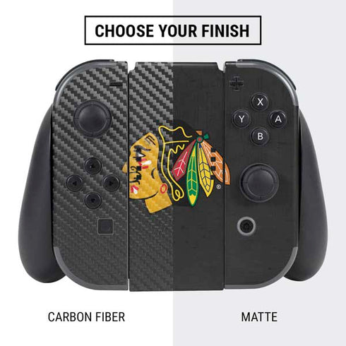 NHL Chicago Blackhawks Distressed Nintendo Switch Bundle Skin