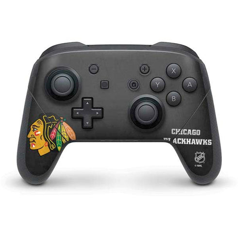 NHL Chicago Blackhawks Distressed Nintendo Switch Pro Controller Skin