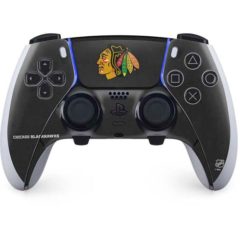NHL Chicago Blackhawks Distressed PS5 DualSense Edge Pro Controller Skin