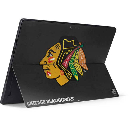 NHL Chicago Blackhawks Distressed Surface Pro 6 Skin