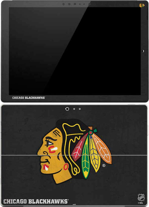 NHL Chicago Blackhawks Distressed Surface Pro (2017) Skin