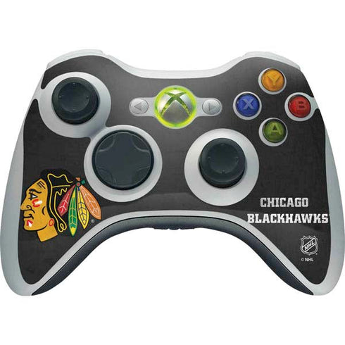 NHL Chicago Blackhawks Distressed Xbox 360 Wireless Controller Skin