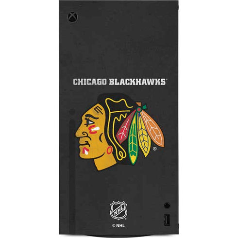 NHL Chicago Blackhawks Distressed XBox Series X Digital Edition Console Skin