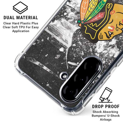 NHL Chicago Blackhawks Frozen Galaxy A36 5G Clear Case
