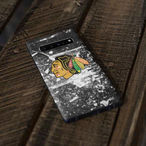 NHL Chicago Blackhawks Frozen Galaxy S10 Plus Skin