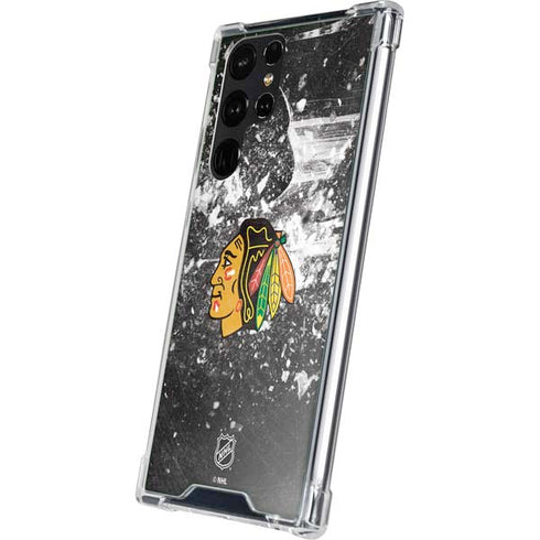 NHL Chicago Blackhawks Frozen Galaxy S23 Ultra Clear Case
