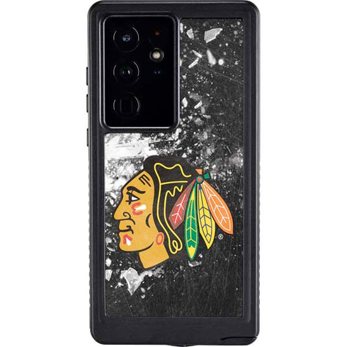 NHL Chicago Blackhawks Frozen Galaxy S24 Ultra Waterproof Case
